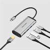 VENTION TYPE-C TO HDMI/USB 3.0*3/PD 87W DOCKING STATION 0.15M GRAY METAL TYPE (CNBHB) (VENCNBHB)