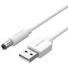 VENTION USB TO DC 5.5MM BARREL JACK POWER CABLE 1M WHITE TUNING FORK TYPE (CEYWF) (VENCEYWF)
