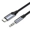 VENTION TYPE-C MALE TO 3.5MM MALE CABLE 1M GRAY ALUMINUM ALLOY TYPE (BGKHF) (VENBGKHF)