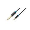 VENTION 3.5MM MALE TO 6.5MM MALE AUDIO CABLE 1.5M BLACK (BABBG) (VENBABBG)
