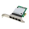 POWERTECH ΚΆΡΤΑ ΕΠΈΚΤΑΣΗΣ PCIE ΣΕ 4X RJ45 ST7387, 1000MBPS