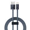 BASEUS DYNAMIC SERIES CABLE USB TO LIGHTNING, 2.4A, 1M (GRAY) (CALD000416) (BASCALD000416)