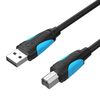 VENTION USB 2.0 A MALE TO B MALE PRINT CABLE 1.5M BLACK (VAS-A16-B150) (VENVAS-A16-B150)