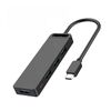 VENTION TYPE-C TO 4-PORT USB 3.0 HUB WITH POWER SUPPLY BLACK 1M ABS TYPE (TGKBF) (VENTGKBF)