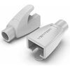 VENTION RJ45 STRAIN RELIEF BOOTS MILKY GRAY PVC TYPE 100-PACK (IODM0-100) (VENIODM0-100)