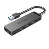 VENTION 4-PORT USB 3.0 HUB WITH POWER SUPPLY 0.15M BLACK (CHLBB) (VENCHLBB)
