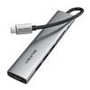 CABLETIME DOCKING STATION CT-HBP2-AG7, 7 ΘΥΡΏΝ, USB-C, 4K, 100W, ΓΚΡΙ