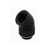 CORSAIR HYDROX FTG ADP XF 45° RTR BLK 2P