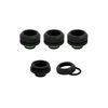 CORSAIR OD FITTING PIPE HYDRO X SERIES XF HARDLINE 14MM FOUR PACK — BLACK - CX-9052008-WW