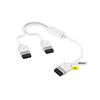 CORSAIR DIY Y-CABLE ICUE LINK (1X600MM) WITH STRAIGHT CONNECTORS - WHITE - CL-9011132-WW