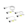 CORSAIR DIY CABLE KIT ICUE LINK (1X600/2X200/2X100MM) WITH STRAIGHT CONNECTORS - WHITE - CL-9011126-WW