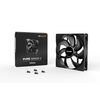 BEQUIET FAN PURE WINGS 3 140MM BL107, 1200RPM, 57,4CFM/97,5M3/H, 21,9DB, LIFESPAN 80000H, BLACK, 3YW.