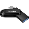 SANDISK ULTRA DUAL DRIVE GO 256GB USB 3.1 STICK ΜΕ ΣΎΝΔΕΣΗ USB-C & USB-A ΜΑΎΡΟ
