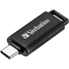 VERBATIM RETRACTABLE 64GB USB 3.2 STICK ΜΕ ΣΎΝΔΕΣΗ USB-C ΜΑΎΡΟ