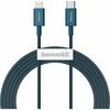 BASEUS SUPERIOR SERIES CABLE USB-C TO IP 20W PD 2M BLUE (CATLYS-C03) (BASCATLYS-C03)