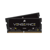 CORSAIR RAM SODIMM XMS4 16GB CMSX16GX4M1A3200C22, DDR4, 3200MHZ, LATENCY 22-22-22-53, 1.20V, VENGEANCE, BLACK, LTW.