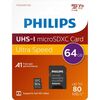 PHILIPS 2-PACK MICROSDXC 64GB CLASS 10 U1 V10 A1 UHS-I ΜΕ ΑΝΤΆΠΤΟΡΑ (PHMSDA64GUHSIU1P2) (PHIPHMSDA64GUHSIU1P2)