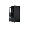 LIAN LI SUP01 BLACK - 45LT MINIMAL FOOTPRINT CASE FOR VERTICAL GPU ARGB STRIPS W. 3X 120MM FANS