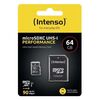 INTENSO MICROSD-CARD CLASS10 UHS-I 64GB (3424490) (NSO3424490)