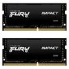 KINGSTON MEMORY KF432S20IBK2/64 ,FURY IMPACT DDR4 SODIMM, 3200MT/S,  KIT OF 2  2X32GB
