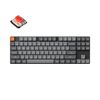KEYCHRON K1 MAX (K1M-H1) ANSI 80% TKL BLACK FULL ASSEMBLED RED SWITCH RGB HOT-SWAP WIRED LOW PROFILE