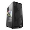 SHARKOON VS8 RGB GAMING MICRO TOWER ΚΟΥΤΊ ΥΠΟΛΟΓΙΣΤΉ ΜΕ ΠΛΑΪΝΌ ΠΑΡΆΘΥΡΟ ΜΑΎΡΟ (VS8BRGB) (SHRVS8BRGB)