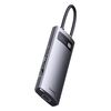 BASEUS HUB 7IN1 METAL GLEAM SERIES, USB-C TO 3X USB 3.0 + HDMI + USB-C PD + VGA + ETHERNET RJ45 (WKWG040013) (BASWKWG040013)