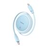 BASEUS FREE2PULL MINI USB-C TO USB-C 60W USB CABLE 1M BLUE (P10364500311-01) (BASP10364500311-01)