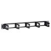 POWERTECH CABLE MANAGEMENT NETW-0031 ΓΙΑ RACK 19"/1U, 5X ΓΆΝΤΖΟΙ, ΜΑΎΡΟ
