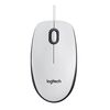 LOGITECH M100 OPTICAL MOUSE (WHITE, WIRED) (910-005004) (LOGM100WH)