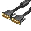 VENTION COTTON BRAIDED DVI-D (24+1) MALE TO MALE CABLE 5M BLACK (EAEBJ) (VENEAEBJ)