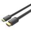 VENTION MINI HDMI TO HDMI 4K HD CABLE 2M BLACK (AGHBH) (VENAGHBH)