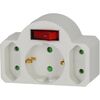 BRENNENSTUHL ΤΑΦ ΑΣΦΑΛΕΊΑΣ 3 ΘΈΣΕΩΝ ΜΕ ΔΙΑΚΌΠΤΗ WHITE (1508100) (BNN1508100)