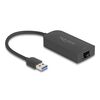 DELOCK ΑΝΤΆΠΤΟΡΑΣ ΔΙΚΤΎΟΥ 66045, USB, 2.5GBPS ETHERNET, ΜΑΎΡΟΣ