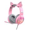 HAVIT GAMING HEADPHONES GAMENOTE H2233D  RGB PINK (H2233D-PINK) (HAVH2233D-PINK)