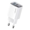 USAMS ΦΟΡΤΙΣΤΉΣ ΤΟΊΧΟΥ US-CC229, USB & USB-C, 30W, GAN, ΛΕΥΚΌΣ
