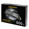 ADATA SSD M.2 NVME PCI-E GEN4 500GB LEGEND 860 SLEG-860-500GCS, M.2 2280, NVME PCI-E GEN4X4, READ 5000MB/S, WRITE 3500MB/S, 5YW.