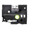 BROTHER 36MM WHITE ON BLACK TAPE (TZE365) (BROTZE365)