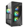 SHARKOON REBEL C80G RGB BLACK ATX (REBC80GRGBBK) (SHRREBC80GRGBBK)