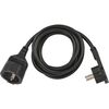 BRENNENSTUHL ΚΑΛΏΔΙΟ ΠΡΟΈΚΤΑΣΗΣ ΜΕ ΕΠΊΠΕΔΟ ΦΙΣ 2M/ H05VV-F/ 3G1,5 BLACK (1168980020) (BNN1168980020)