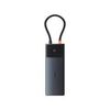 BASEUS METAL GLEAM SERIES USB-C DOCKING STATION ΜΕ HDMI/DISPLAYPORT 4K PD ETHERNET ΚΑΙ ΣΎΝΔΕΣΗ 3 ΟΘΟΝΏΝ ΓΚΡΙ (B00061801123-00) (BASB00061801123-00)