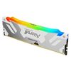 KINGSTON MEMORY KF564C32RWA-16 FURY RENEGADE WHITE RGB DDR5, 6400MT/S, 16GB