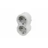 LEGRAND SURGEARREST 2 OUTLETS WHITE/GREY