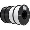 CREALITY EN-PLA VALUE PACK  2 Χ BLACK & 2 Χ WHITE - ENDER FILAMENT 4KG 1.75 (3301010473)