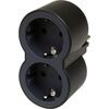 LEGRAND SURGEARREST 2 OUTLETS BLACK/GREY