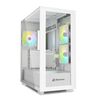 SHARKOON REBEL C60 RGB GAMING MIDI TOWER ΚΟΥΤΊ ΥΠΟΛΟΓΙΣΤΉ ΜΕ ΠΛΑΪΝΌ ΠΑΡΆΘΥΡΟ ΛΕΥΚΌ (REBC60RGBWH) (SHRREBC60RGBWH)