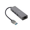 GEMBIRD USB 3.0 HUB 3 ΘΥΡΏΝ ΜΕ ΣΎΝΔΕΣΗ USB-A ΓΚΡΙ (A-AMU3-LAN-01) (GEMA-AMU3-LAN-01)