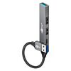 GOOBAY USB HUB 74458, 4X ΘΥΡΏΝ, USB 3.2, 5GBPS, USB ΣΎΝΔΕΣΗ, ΓΚΡΙ