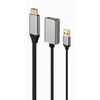 GEMBIRD ΜΕΤΑΤΡΟΠΈΑΣ HDMI / USB-A MALE ΣΕ DISPLAYPORT FEMALE (A-HDMIM-DPF-02) (GEMA-HDMIM-DPF-02)