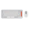 LOGITECH KEYBOARD/MOUSE POP ICON COMBO WHITE